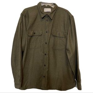 Everlane heavyweight olive shacket